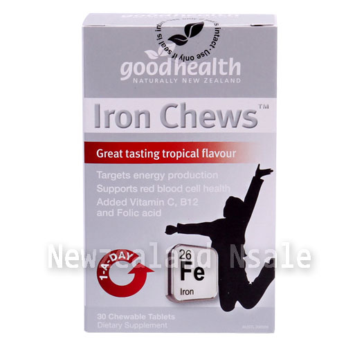 (오더베이스) 굿헬스 철분(Iron chews) 30정 츄어블 태블릿  1통
