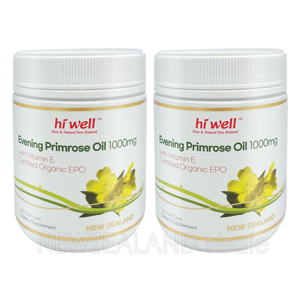 하이웰 유기농 달맞이꽃종자유 (1000mg 200캡슐) 2통