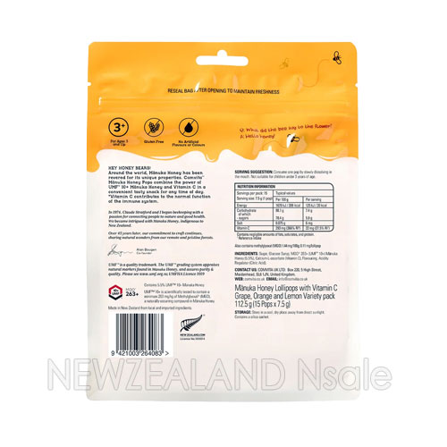 콤비타 키즈 마누카허니 수딩 롤리팝 캔디 15개입