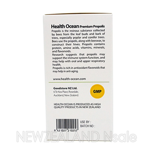 (최고급) 최고함량 헬스오션 프로폴리스 3200mg(최고순도 플라보노이드 96mg) 180캡슐 3통(10%할인)