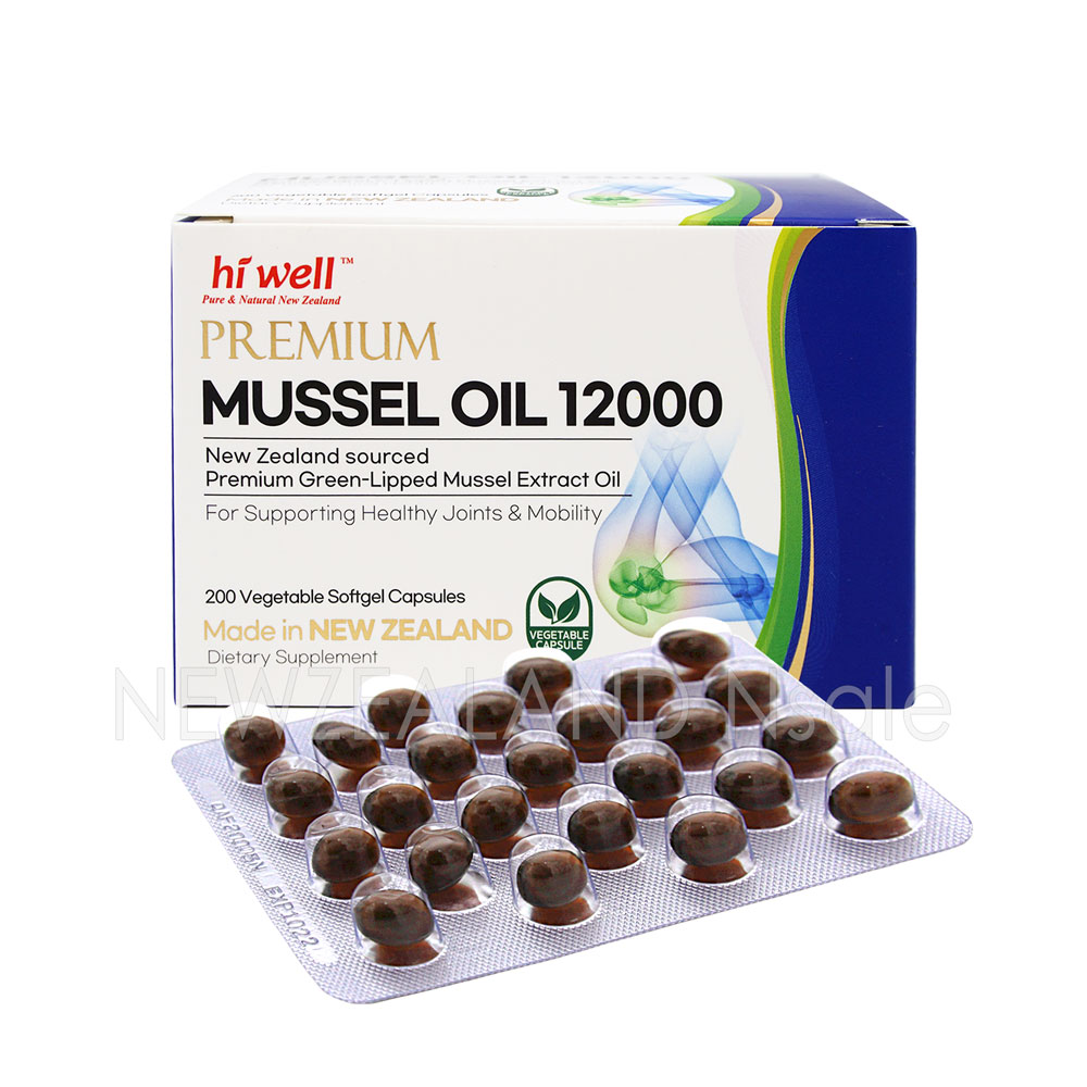 하이웰 초록입홍합 오일 12000mg 200캡슐 1박스