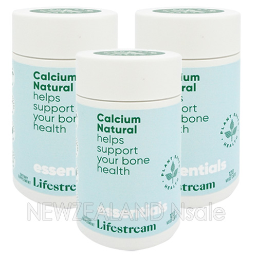 라이프스트림 해조칼슘 (유기농 칼슘제) 120캡슐 3통