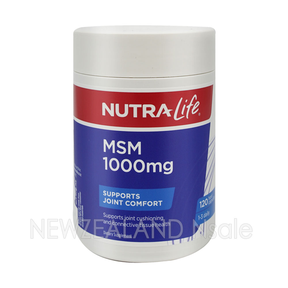 뉴트라라이프 식이유황 MSM 1000mg 120캡슐 1통