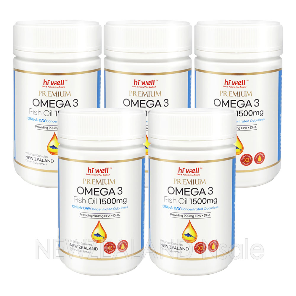 하이웰 프리미엄 오메가3 원어데이 1500mg 90캡슐 5통