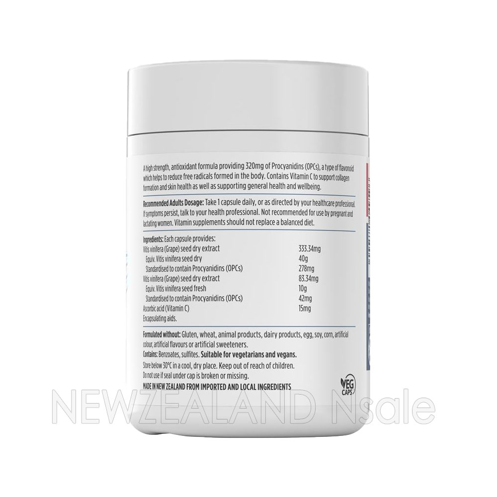 뉴트라라이프 포도씨추출물 50,000mg 120캡슐 1통 *