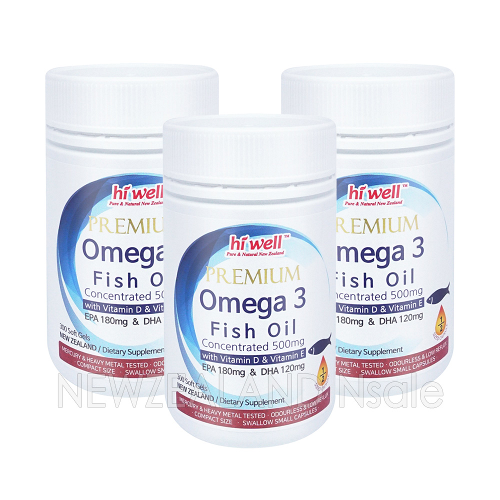 하이웰 프리미엄 rTG 오메가3 피쉬오일 300소프트젤 3통