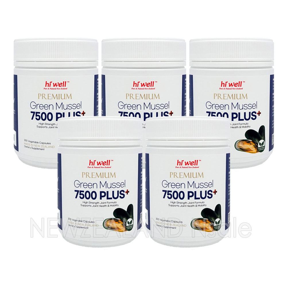 하이웰 프리미엄 초록입홍합 7500mg 플러스 300베지캡슐 5통