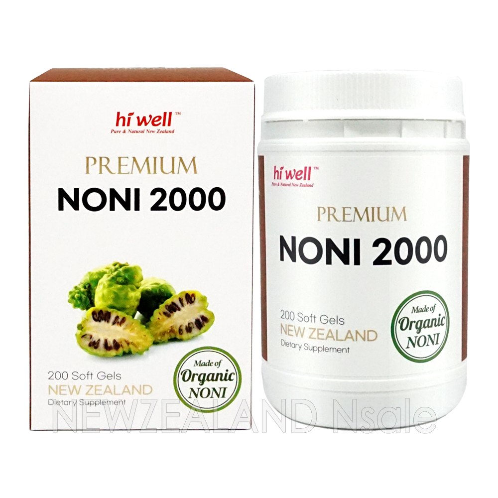 [20% 할인행사] 하이웰 프리미엄 유기농 노니캡슐 2000mg 200캡슐 1통