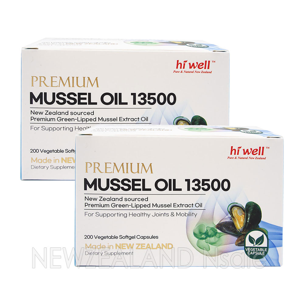 하이웰 프리미엄 초록입홍합 오일 13500mg 200캡슐 2박스