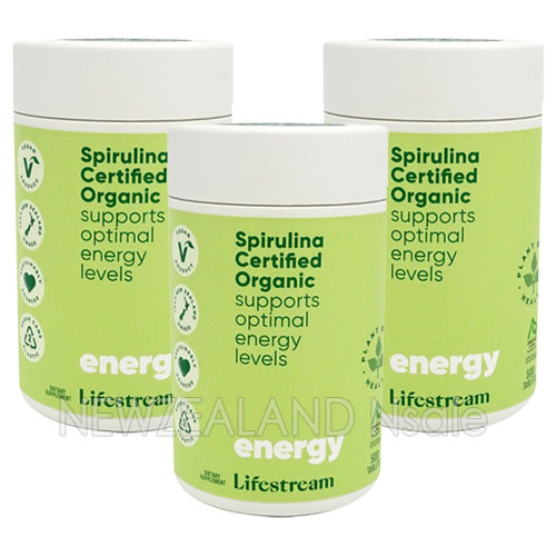 (오더베이스) 라이프스트림 유기농 스피루리나 500정 3통