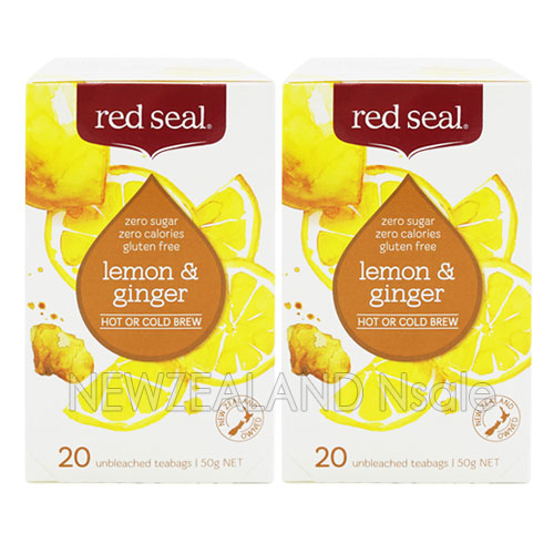 레드씰 레몬 & 진저 과일차 (lemon & ginger) 20티백 2통