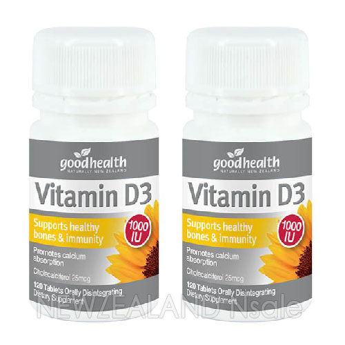 굿헬스 비타민D3 1000IU 60정 2통