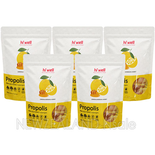 하이웰 프로폴리스 레몬 & 마누카허니 MGO263+ 로젠지(캔디) 500g 5개