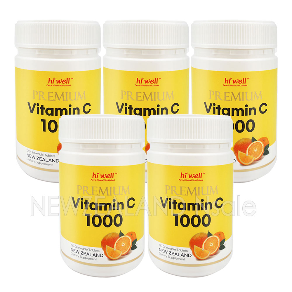 하이웰 프리미엄 비타민C 1000mg 120정 5통