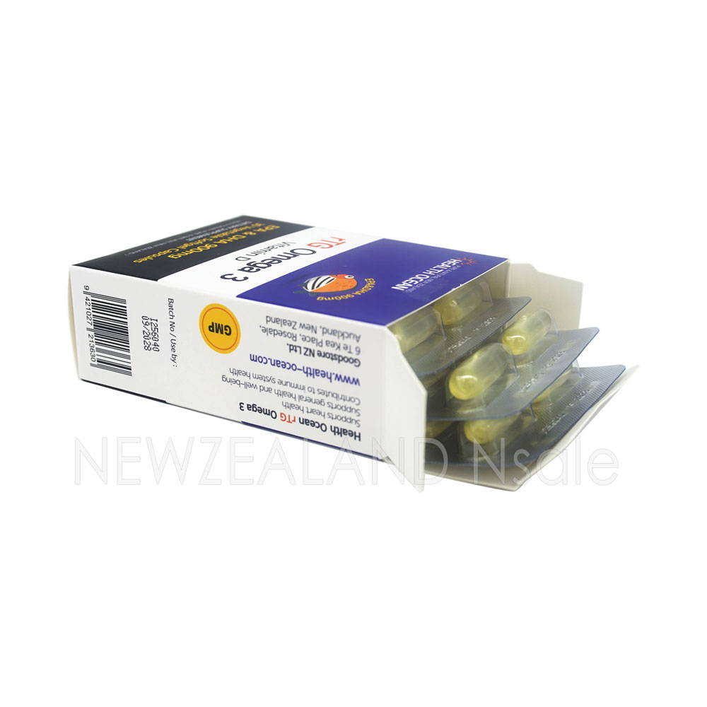 헬스오션 rTG 원어데이 오메가3 900mg 비타민D 30캡슐 2통